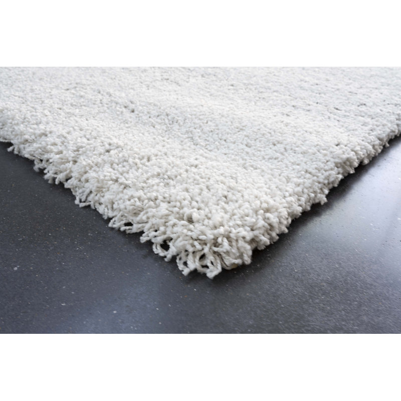 Tapis ivoire touffeté à rayures Aydric, Rectangle 5 pi 3 po x 7 pi 6 po