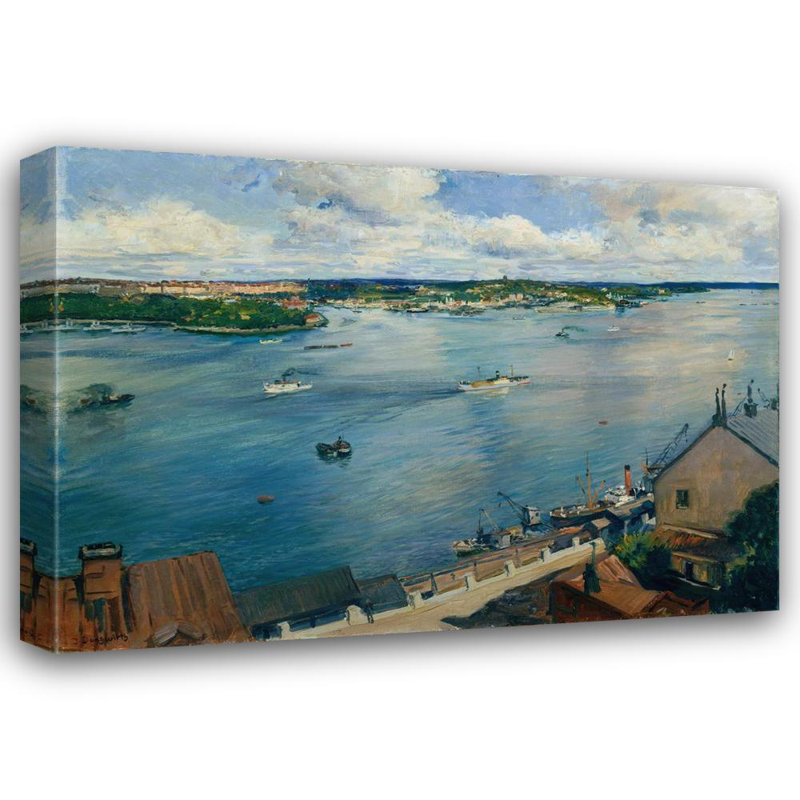 "Stockholm" par Josef Jungwinth, reproduction d'art sur toile tendue, H 18 po x l 14 po