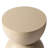 Kendrall 16" Hourglass End Table, Minimalist Fiberstone Side Table with Sculptural Two-Piece Half-Round Design, Indoor Outdoor Accent Table for Living Room, Patio & Small Spaces-1373413150
