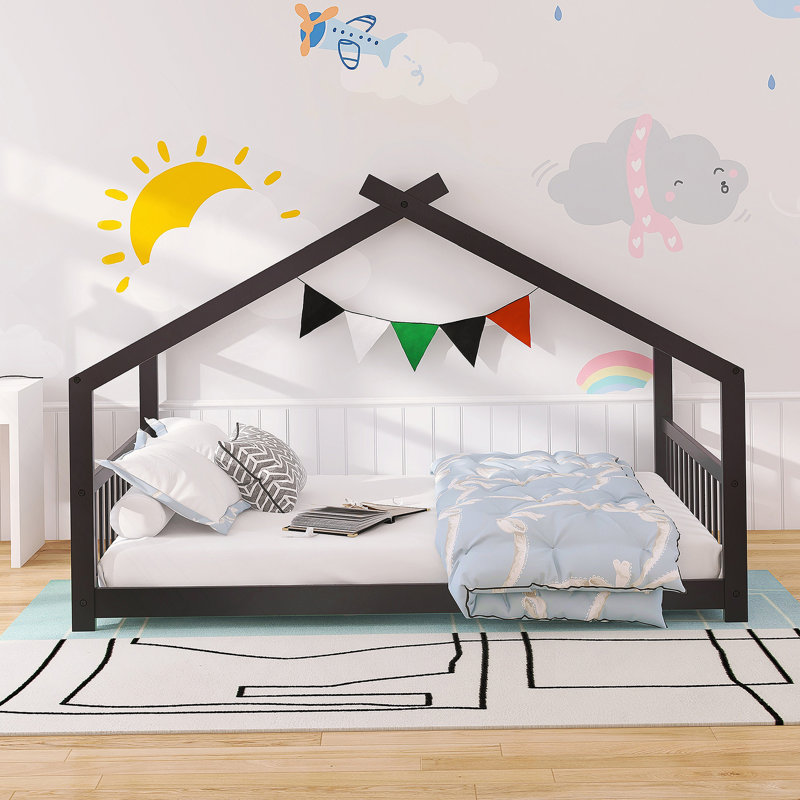 Lit double en bois pleine grandeur, espresso (ANCIEN SKU: WF282522AAP), Lit double, Espresso