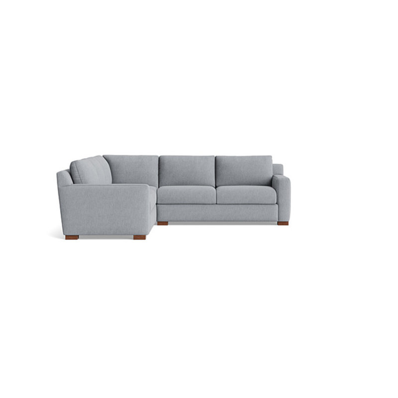 Catalina Sectional, Performance Weave - Zinc, Left Hand Facing