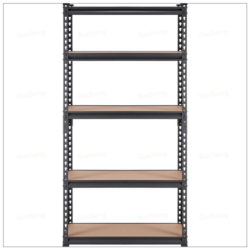 Étagère de rangement robuste et réglable en métal à 5 niveaux, parfaite pour organiser et maximiser l'espace dans n'importe quelle pièce