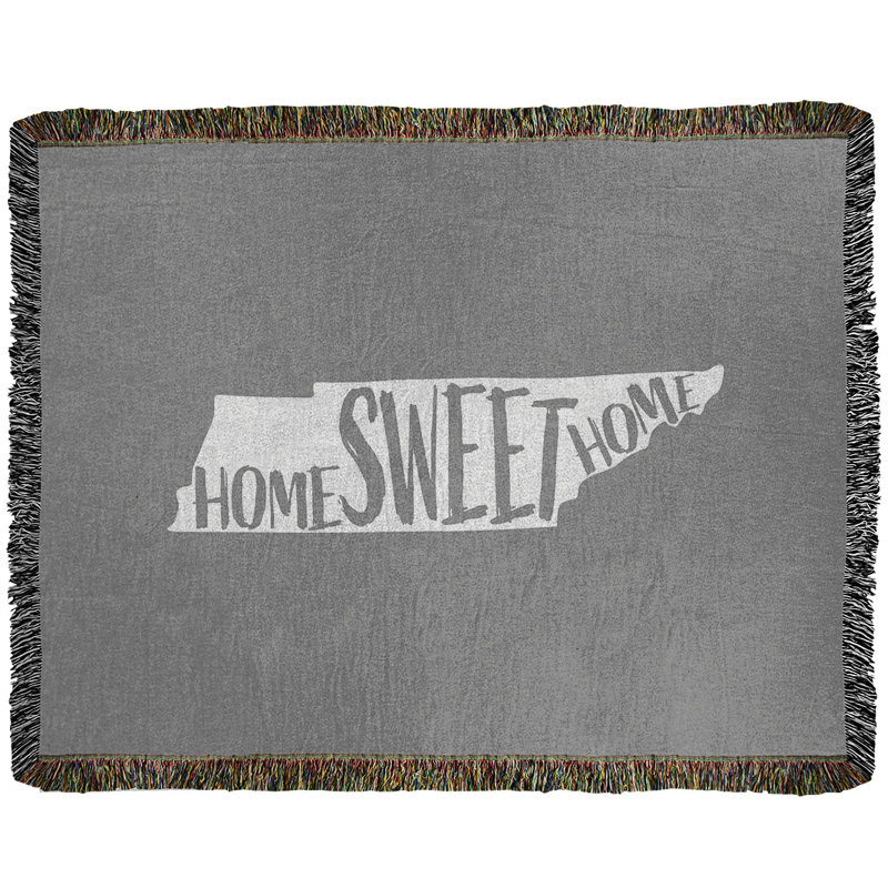 Jeté en coton tissé tennessee doux, l 50 po x L 60 po, Gris