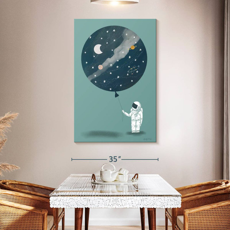 Ashelle astronaute ballon, H 36 po x l 24 po