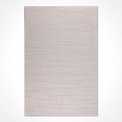 Modern Cream Machine Washable Non-Slip Area Rug