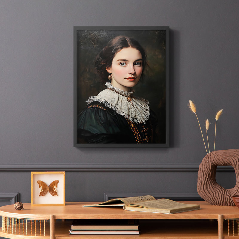 Série CXCV WOMEN - reproduction encadrée de qualité supérieure - prête à être accrochée - aucun clou requis
