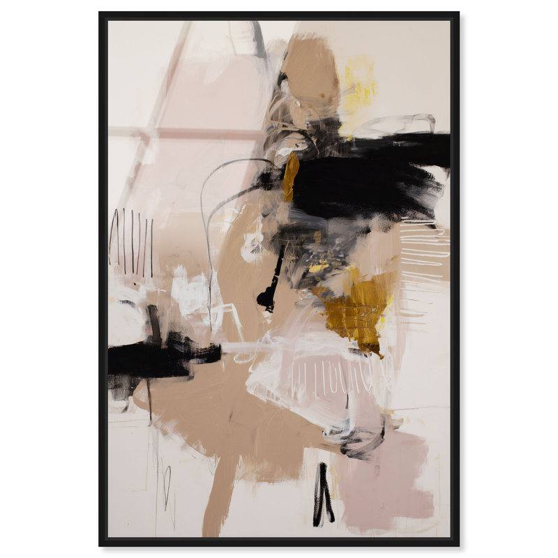 «Obsidian Layer I», impression sur toile encadrée par Art Remedy, cadre noir, 16 x 24, 25"H x 17"W, Black Frame