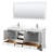 Deborah 72'' Double Bathroom Vanity with Quartz Top