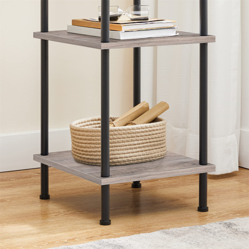 Ensemble de tables de bout Ayseli, Gris / noir