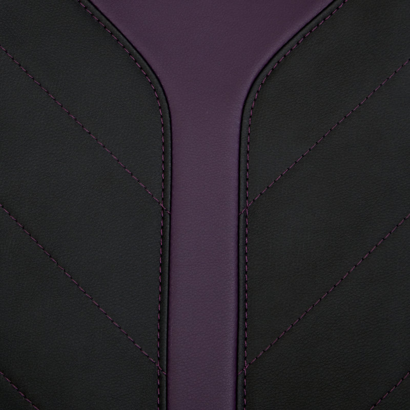 Chaise de bureau avec appui-tête Orion, Noir/mauve