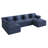 Boneless 142" Modular Cloud Sofa with Deep Seat, Boneless Corduroy Couch, No Assembly Required-1148855806