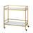 Meendert 17.17 " W Kitchen Cart with Marble Top