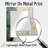 Green Gold Minimalism Poteries I - Abstract Spirals Mirror, Green Unique Wall Mirror, Printed Metal Art-1657086622