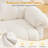 Recliner Chair, 360° Swivel Recliner with Heat & Massage, Chenille Upholstered Manual Recliners with Side Pockets-129205146