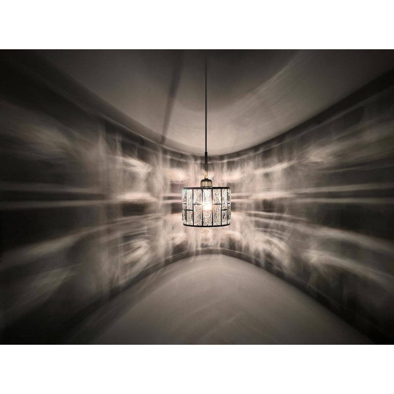 Luminaire suspendu moderne en cristal avec cordon réglable, certifié UL, idéal pour îlot de cuisine, salle à manger, salon, couloir