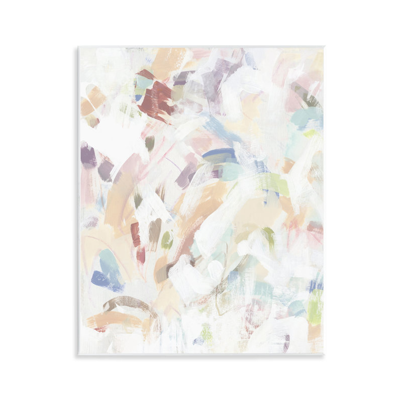 «Pastel Candy Scrape», plaque murale abstraite, design par June Erica Vess