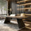 Bureau italien minimaliste moderne
