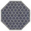 Tapis d'intérieur / extérieur bleu marine / gris Hague Moroccan Trellis-1455516307