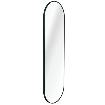 Black 63 X 20IN Pill Shaped Full Lenghth Mirror Or Bathroom Mirror