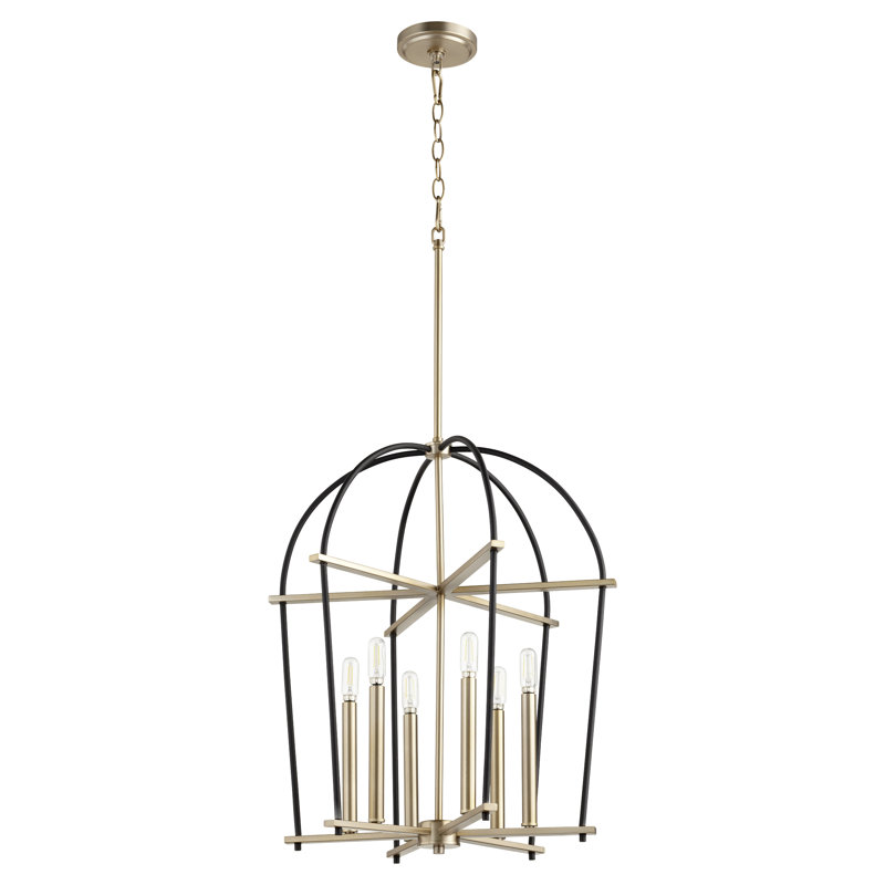Sebbie 6 - Light Dimmable Lantern Chandelier