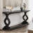 American-style simple black console table