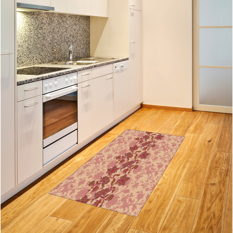 Floral High Density Long Fiber Poly Threads Decorative Area Rug Carpet, Rectangle 2'7" x 5'