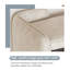 120 cm Grey Shoe Bench for Two with Tech Fabric Upholstery