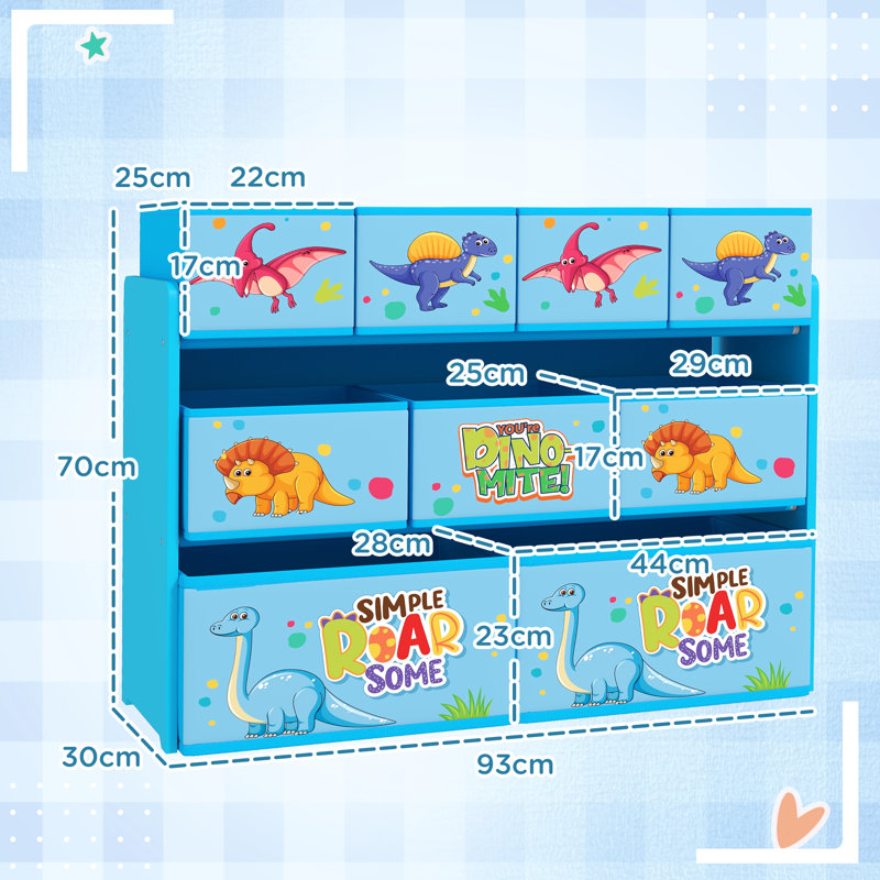 Toy Organiser with Bins