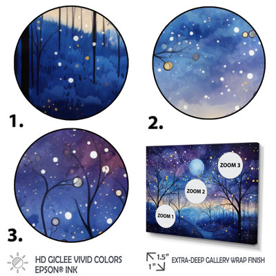 Indigo Dreams III - Abstract Landscapes Wall Art