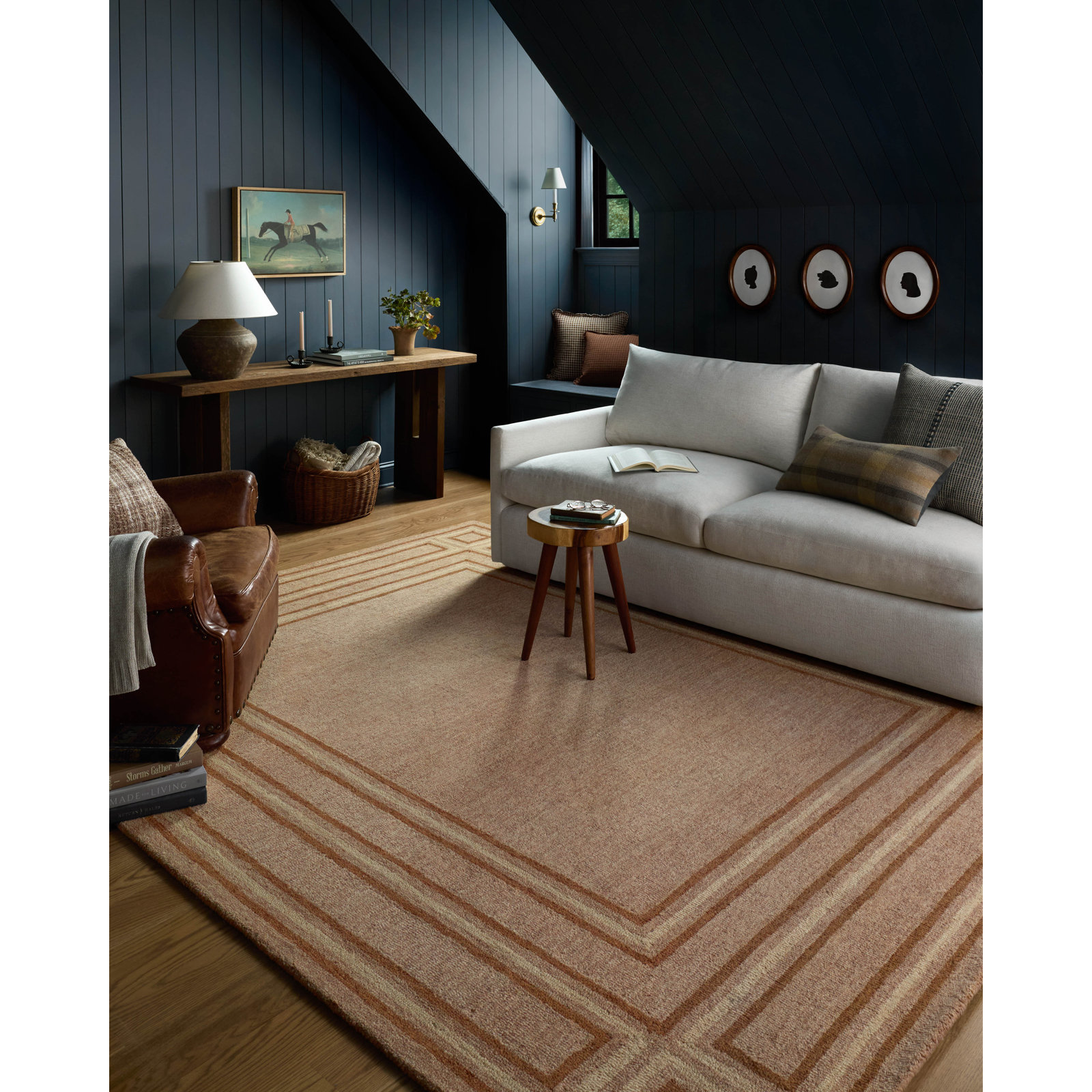 Chris Loves Julia x Loloi Alfie Blush / Rose Area Rug, Runner 2'6" x 7'6"