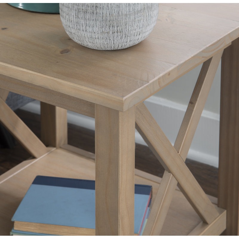 Stimpson Solid Wood End Table, Driftwood