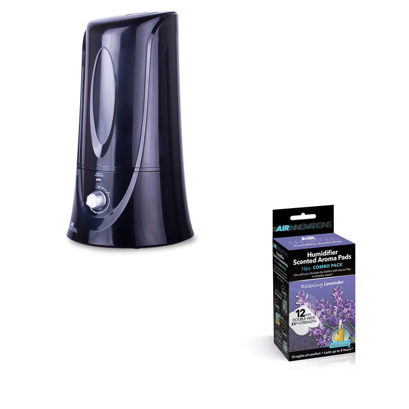 Air Innovations 1.1 Gal Cool Mist Humidifier w/ Aromatherapy Refill, Lavender