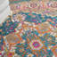 Tapis bleu sarcelle / rouge Verda-1045896721