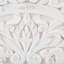 Toile tridimensionnelle en résine, aspect rétro, centre de l 11,8 po x H 35,5 po et côtés de 9,25 po, usage intérieur seulement, style cintres