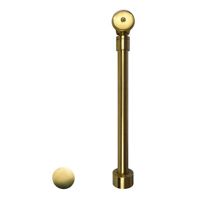 Avalon 1.5" Pop-Up Tub Drain with Overflow, Brushed Gold