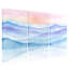 Abstrait aquarelle de montagnes pastel, ensemble de 3 impressions sur toile-171345431