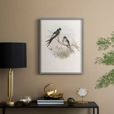Imprimé animalier rétro X, reproduction encadrée - bois massif
