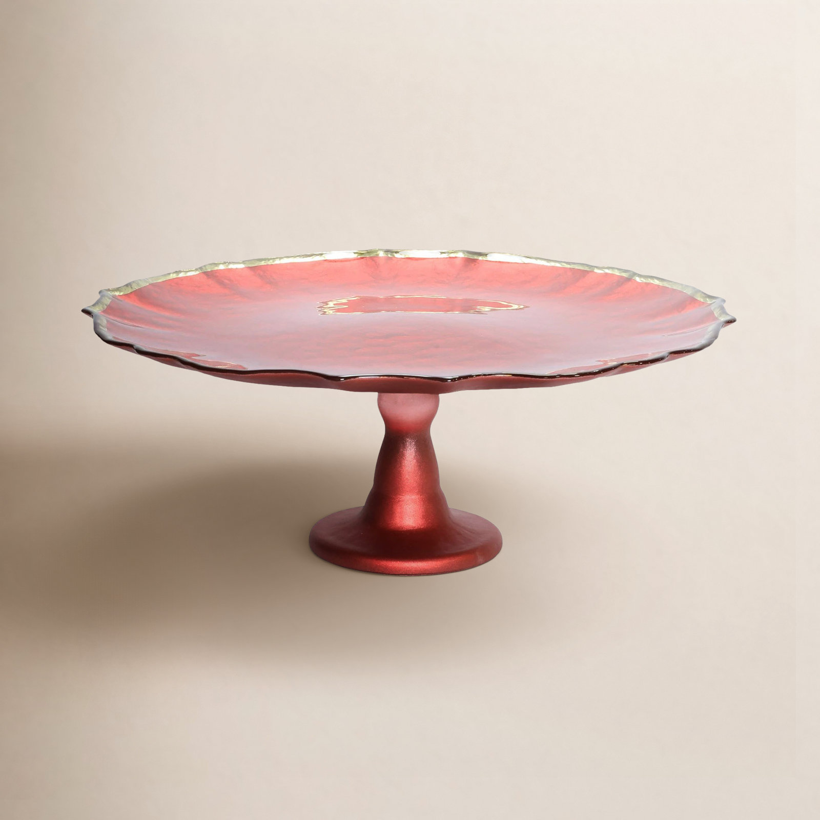 Baroque Glass Cake Stand