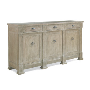 Buffet en bois à 3 tiroirs 75" large