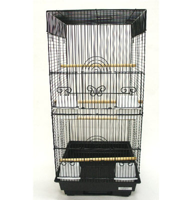 Cage à oiseaux haut 4 perchoir square
