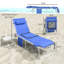 Patio Folding Chaise Lounge Chair With Face Hole And Side Table-1681421798
