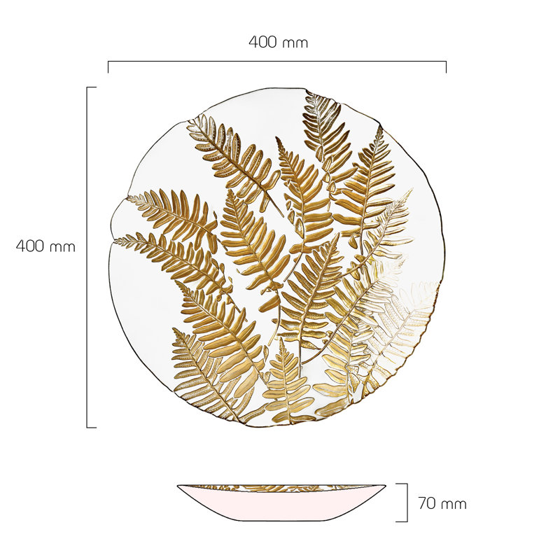 Gold Fern Bowl