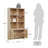 59.3" Tall Bookshelf With Storage Cabinet-797745376