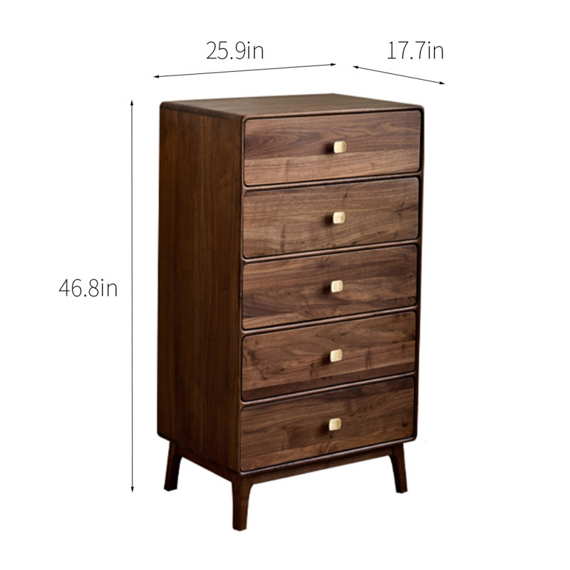Commode d'appoint en bois massif