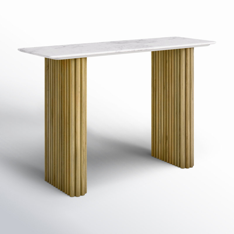 Carmela 47'' Marble Top Console Table