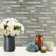 Wave Interlocking Pattern Natural Stone/Glass Mosaic Tile