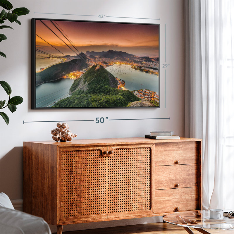 «Rio De Janeiro At Dusk», reproduction sur toile, H 29 po x l 43 po