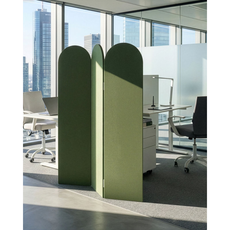 Office Divider SLIMMY Dark Grey, Green