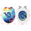Toilet Seat, Soft-Close Toilet Lid, With Quick Release Function For Easy Cleaning, Easy Assembly, Mdf, White Granite