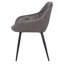 Fauteuil capitonné Pederson gris foncé